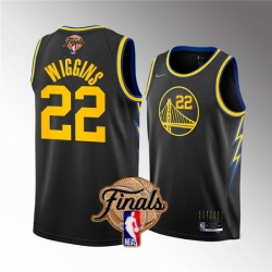 Youth Golden State Warriors 22 Andrew Wiggins 2022 Black NBA Finals Stitched Jersey