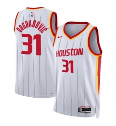 Men Houston Rockets 31 Bogdan Bogdanovic White 2026 27 Association Edition Stitched Basketball Jersey Men Houston Rockets 31 Bogdan Bogdanovic White 2026 27 Association Edition Stitched Basketball Jersey