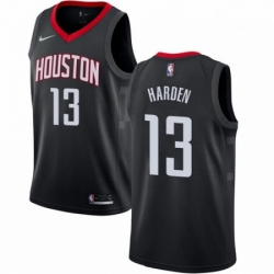 Mens Nike Houston Rockets 13 James Harden Authentic Black Alternate NBA Jersey Statement Edition