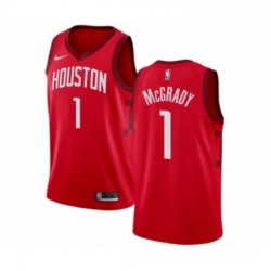 Youth Nike Houston Rockets 1 Tracy McGrady Red Swingman Jersey Earned Edition