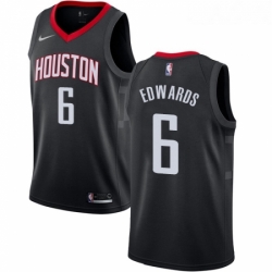 Youth Nike Houston Rockets 6 Vincent Edwards Swingman Black NBA Jersey Statement Edition 