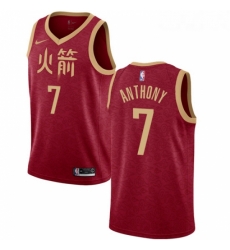 Youth Nike Houston Rockets 7 Carmelo Anthony Swingman Red NBA Jersey 2018 19 City Edition 