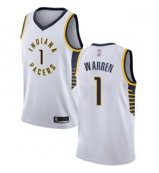 Pacers  1 T.J. Warren White Basketball Swingman Association Edition Jersey