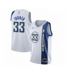 Pacers 33 Myles Turner White Basketball Swingman City Edition 2019 20 Jersey