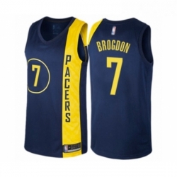 Youth Indiana Pacers 7 Malcolm Brogdon Swingman Navy Blue Basketball Jersey City Edition 