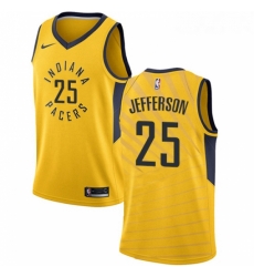 Youth Nike Indiana Pacers 25 Al Jefferson Swingman Gold NBA Jersey Statement Edition