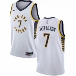 Youth Nike Indiana Pacers 7 Al Jefferson Swingman White NBA Jersey Association Edition