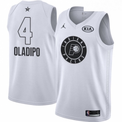 Youth Nike Jordan Indiana Pacers 4 Victor Oladipo Swingman White 2018 All Star Game NBA Jersey 