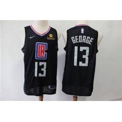 Clippers 13 Paul George Black Nike Swingman Jersey