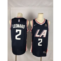 Clippers 2 Kawhi Leonard Black City Edition Nike Swingman Jersey