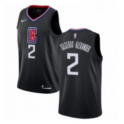 Womens Nike Los Angeles Clippers 2 Shai Gilgeous Alexander Swingman Black NBA Jersey Statement Edition 