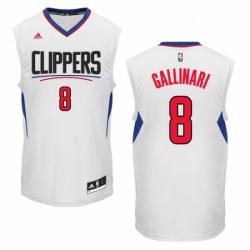 Youth Adidas Los Angeles Clippers 8 Danilo Gallinari Swingman White Home NBA Jersey 