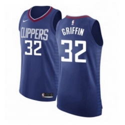 Youth Nike Los Angeles Clippers 32 Blake Griffin Authentic Blue Road NBA Jersey Icon Edition