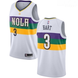 Pelicans #3 Josh Hart White Basketball Swingman City Edition 2018 19 Jersey