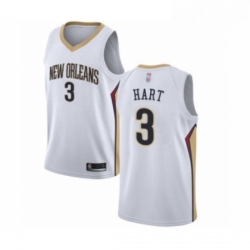 Womens New Orleans Pelicans 3 Josh Hart Swingman White Basketball Jersey Association Edition 