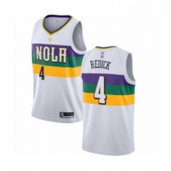 Youth New Orleans Pelicans 4 JJ Redick Swingman White Basketball Jersey City Edition 