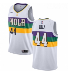 Youth Nike New Orleans Pelicans 44 Solomon Hill Swingman White NBA Jersey City Edition