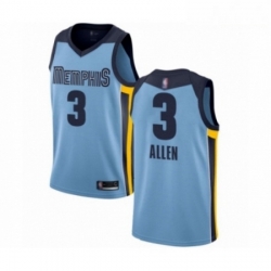 Mens Memphis Grizzlies 3 Grayson Allen Authentic Light Blue Basketball Jersey Statement Edition 