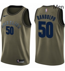 Mens Nike Memphis Grizzlies 50 Zach Randolph Swingman Green Salute to Service NBA Jersey