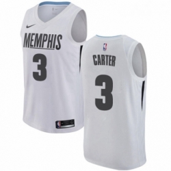 Womens Nike Memphis Grizzlies 3 Jevon Carter Swingman White NBA Jersey City Edition 