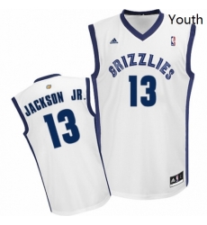 Youth Adidas Memphis Grizzlies 13 Jaren Jackson Jr Swingman White Home NBA Jersey 