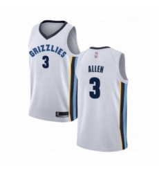 Youth Memphis Grizzlies 3 Grayson Allen Swingman White Basketball Jersey Association Edition 