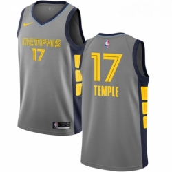 Youth Nike Memphis Grizzlies 17 Garrett Temple Swingman Gray NBA Jersey City Edition 