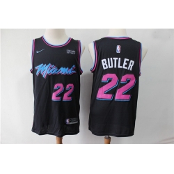 Heat 22 Jimmy Butler Black City Edition Nike Swingman Jersey