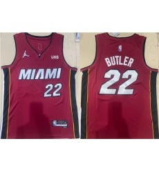 Men Miami Heat 22 Jimmy ButlerRed Stitched Basketball Jersey