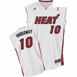 Mens Adidas Miami Heat 10 Tim Hardaway Swingman White Home NBA Jersey