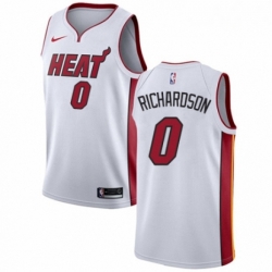 Mens Nike Miami Heat 0 Josh Richardson Authentic NBA Jersey Association Edition