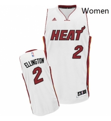 Womens Adidas Miami Heat 2 Wayne Ellington Swingman White Home NBA Jersey