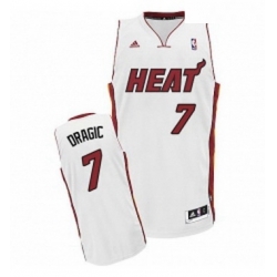 Youth Adidas Miami Heat 7 Goran Dragic Swingman White Home NBA Jersey