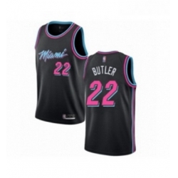 Youth Miami Heat 22 Jimmy Butler Swingman Black Basketball Jersey City Edition 