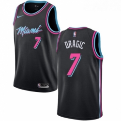 Youth Nike Miami Heat 7 Goran Dragic Swingman Black NBA Jersey City Edition