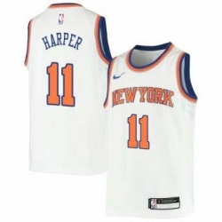 Derek Harper Knicks #11 Twill Jerseys White