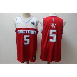 Kings 5 De Aaron Fox Red 2019 20 City Edition Nike Swingman Jersey