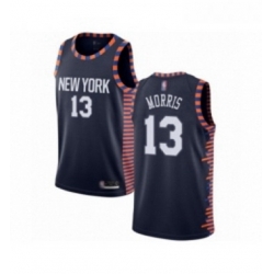 Youth New York Knicks 13 Marcus Morris Swingman Navy Blue Basketball Jersey 2018 19 City Edition 