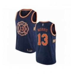 Youth New York Knicks 13 Marcus Morris Swingman Navy Blue Basketball Jersey City Edition 