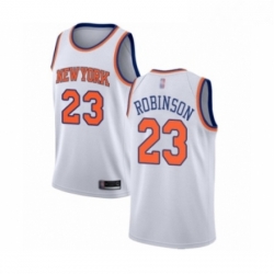 Youth New York Knicks 23 Mitchell Robinson Swingman White Basketball Jersey Association Edition 