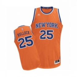 Youth New York Knicks 25 Reggie Bullock Swingman Orange Alternate Basketball Jersey 