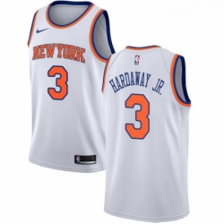 Youth Nike New York Knicks 3 Tim Hardaway Jr Swingman White NBA Jersey Association Edition 