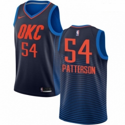 Mens Nike Oklahoma City Thunder 54 Patrick Patterson Swingman Navy Blue NBA Jersey Statement Edition 