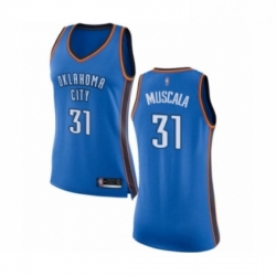 Womens Oklahoma City Thunder 31 Mike Muscala Swingman Royal Blue Basketball Jersey Icon Edition 