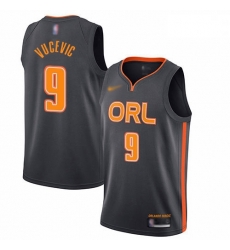 Magic 9 Nikola Vucevic Charcoal Basketball Swingman City Edition 2019 20 Jersey