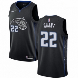 Mens Nike Orlando Magic 22 Jerian Grant Swingman Black NBA Jersey City Edition 