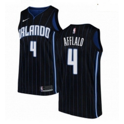 Mens Nike Orlando Magic 4 Arron Afflalo Authentic Black Alternate NBA Jersey Statement Edition 