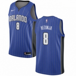 Mens Nike Orlando Magic 8 Mario Hezonja Swingman Royal Blue Road NBA Jersey Icon Edition