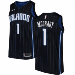 Womens Nike Orlando Magic 1 Tracy Mcgrady Swingman Black Alternate NBA Jersey Statement Edition