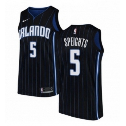 Womens Nike Orlando Magic 5 Marreese Speights Authentic Black Alternate NBA Jersey Statement Edition 